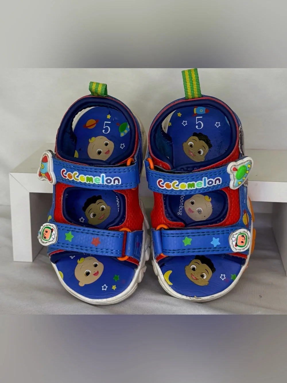 Kids' Blue & Red Sandals